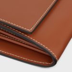 LARGE WALLET 16 IN SATINATED CALFSKIN TAN - Image 5